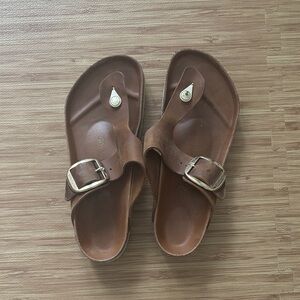 Birkenstock Gizeh Big Buckle Leather Sandals size 43